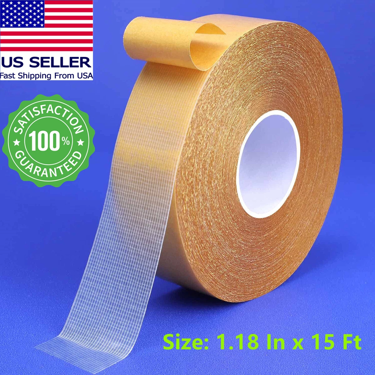 Removable double sided sale tape for fabric
