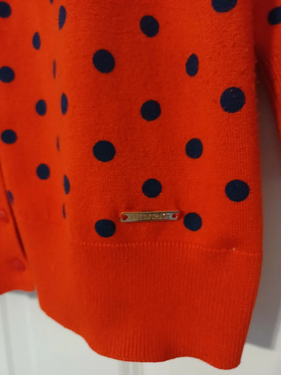 Red polka shop dot cardigan