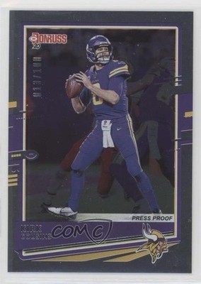 2020 Panini Donruss Photo Variation Press Proof Silver 13/100 Kirk Cousins ke4