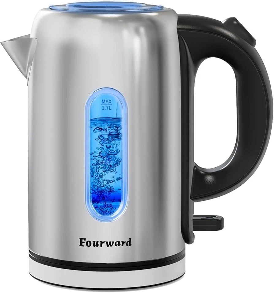 Fast Boil Electric Kettle 1.7l Cordless Auto Shutoff Stainless Steel NEW 2200W