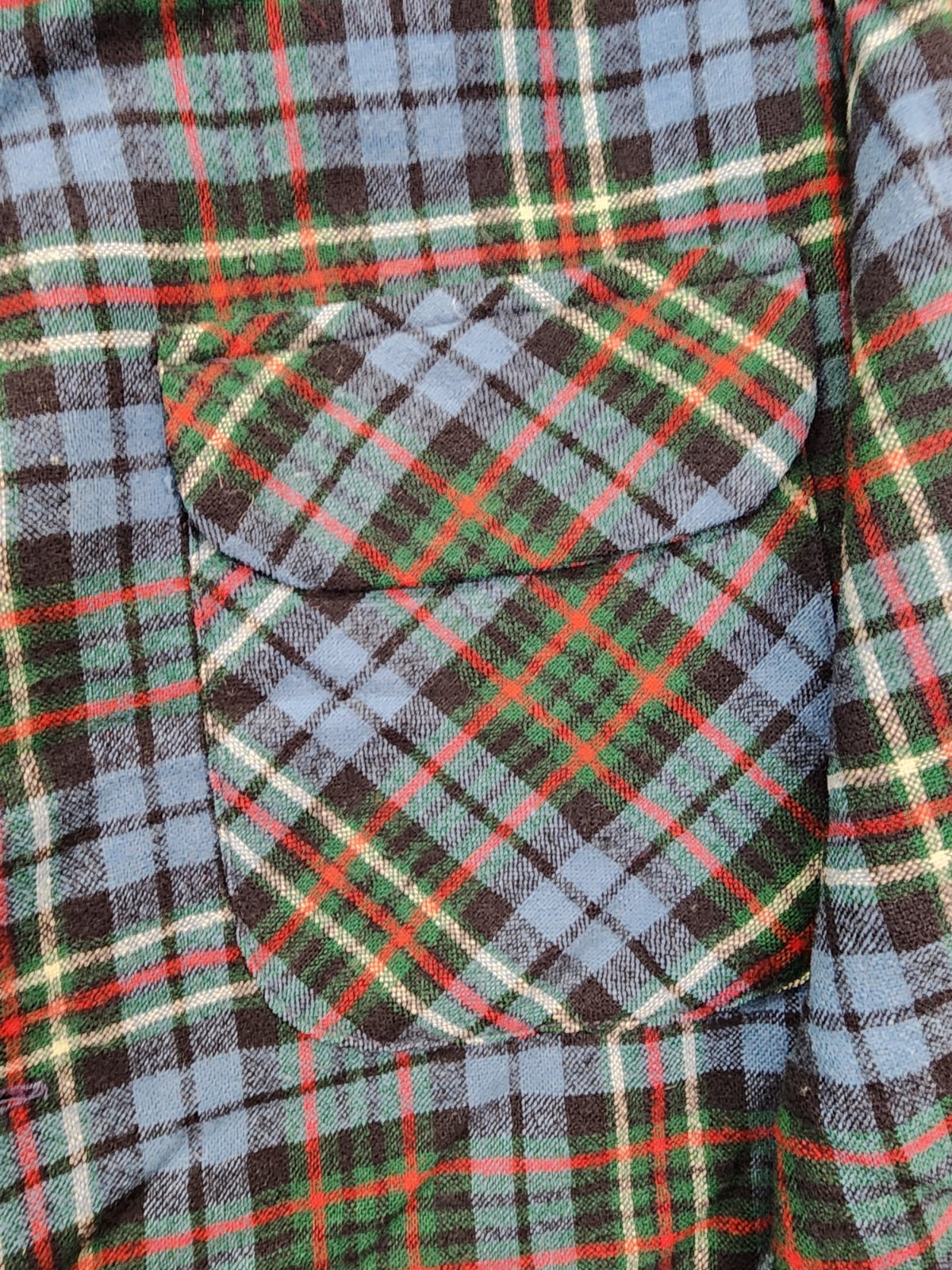 Vintage 60's Pendleton Loop Collar Wool Plaid Shi… - image 3