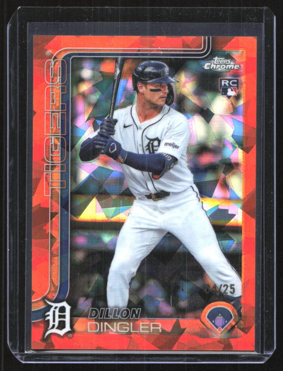 2025 Topps Chrome Sapphire Dillon Dingler RC Orange /25 Tigers #274