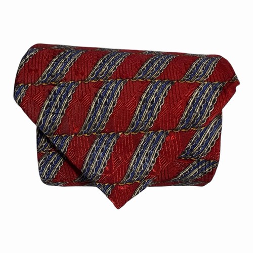 Vintage Mara By Countess Mara Geometric Medallion Monochromatic Jacquard Tie