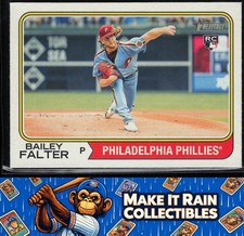 Bailey Falter 2023 Topps Heritage #314 Philadelphia Phillies Rookie RC