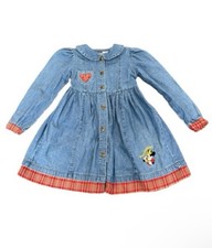 Vintage Disney Long Sleeve Denim Dress - Minnie Mouse - Girls Size 5