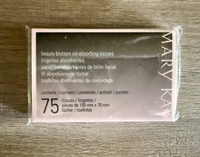 Mary Kay Beauty Blotters Oil-Absorbing Tissues 75-Pack NEW Sealed Free Ship