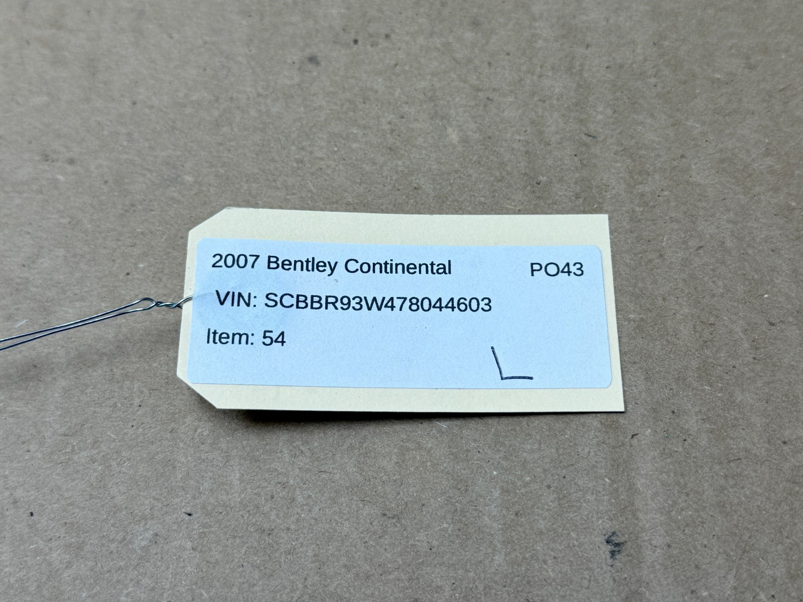 06-12 Bentley Continental Flying Spur Rear Left Driver Reverse Light Lamp PO43