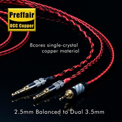 Headphone Cable For Hifiman Sundara Ananda HE1000se HE6se DEVA he400se 2x3.5mm