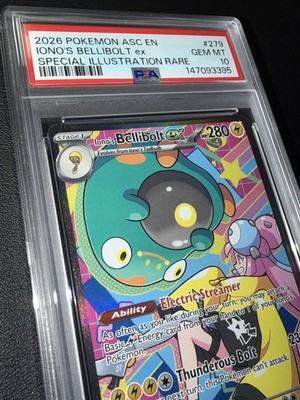 Iono's Bellibolt ex PSA 10 - First PSA 10 - 279/217 SIR Ascended