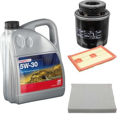 FEBI Inspektionspaket 5L Longlife Plus 5W-30 für VW Polo 6R 6C 1.2 TSI