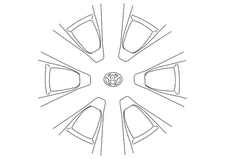 Genuine Toyota Wheel Cover 42602-06020