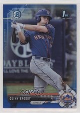 2017 Bowman Draft Chrome Blue Refractor 4/150 Quinn Brodey #BDC-24 2t9