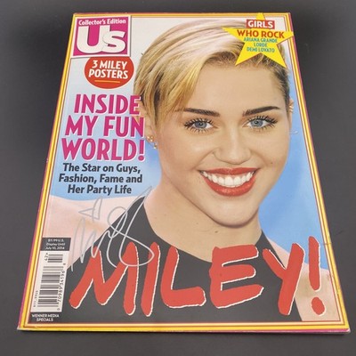 US Collector's Edition MILEY! CYRUS Inside My Fun World 3 POSTERS Ariana Grande
