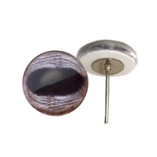 Pair Light Realistic Deer Glass Cabochon Eyes On Wire Pin Posts