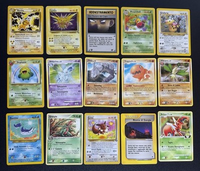 Wizards of the Coast Pokemon Karten Lot TCG Italienisch Zapdos Raichu Fossil 1999