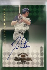 1998 Donruss Signature Series - Autographs Darin Erstad Millennium Marks /1000