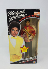 Vintage 1984 Michael Jackson Doll American Music Awards Outfit Damaged Box