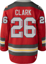 Ottawa Charge Adult Bauer Replica Home Red PWHL Hockey Jersey - Emily Clark