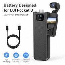 5000mAh 22.5W Power Battery Handle with LED Display for DJI Osmo Pocket 3 Camera