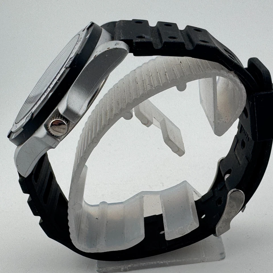 LogoArt Univ N Carolina Reloj de Cuarzo Hombre Plástico Bisel Giratorio Fecha Batería Nueva Foto 4 de 4