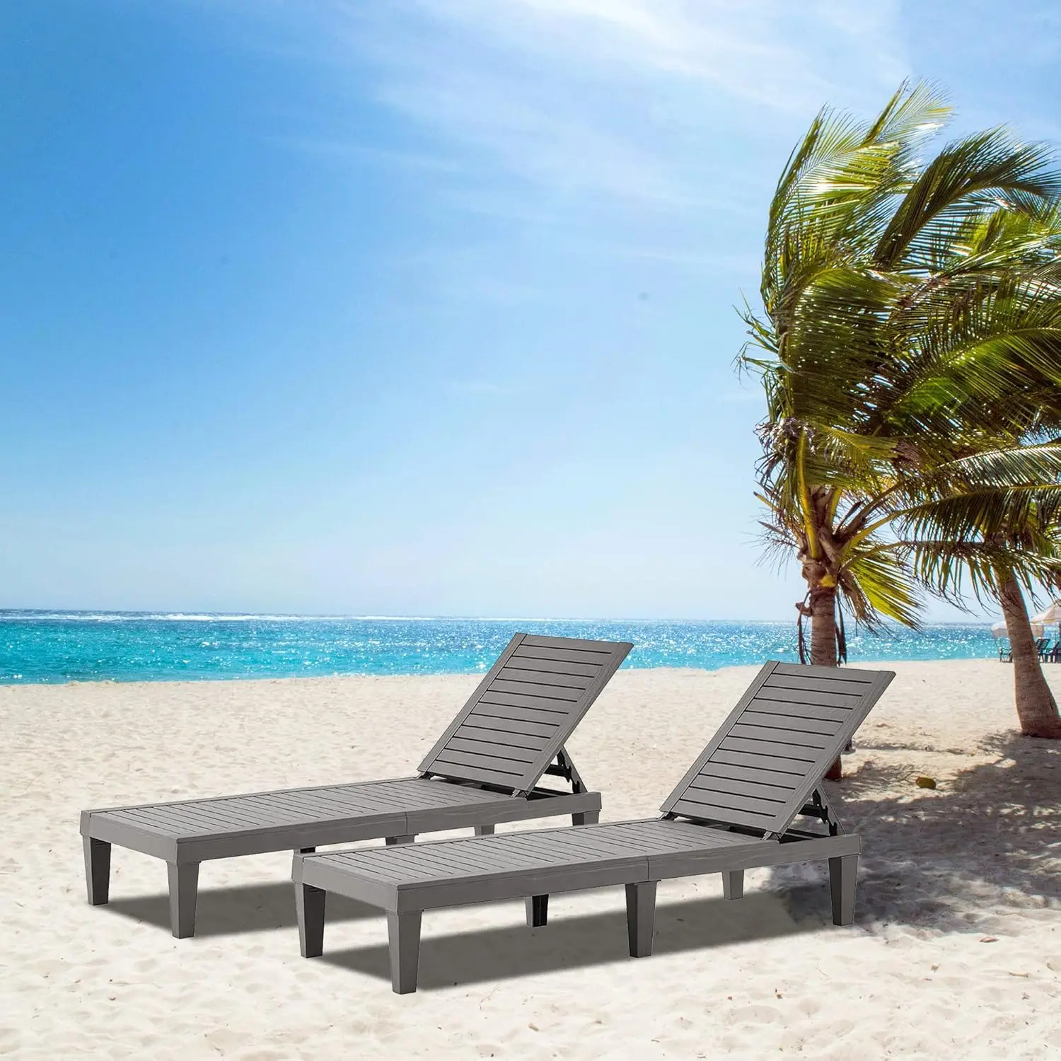 With 5 Positions Backrest