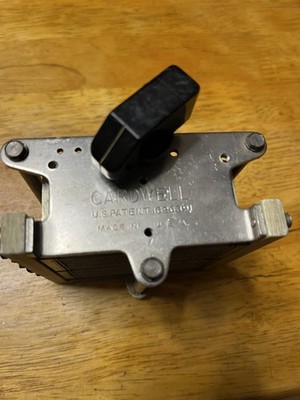 Vintage CARDWRLL variable air capacitor Dual Section.  #1 50-600pf #2 50-480pf