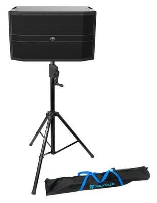 Mackie DRM12A 12'' 2000 Watt Powered Active DJ PA Speaker+Crank-Up Speaker Stand