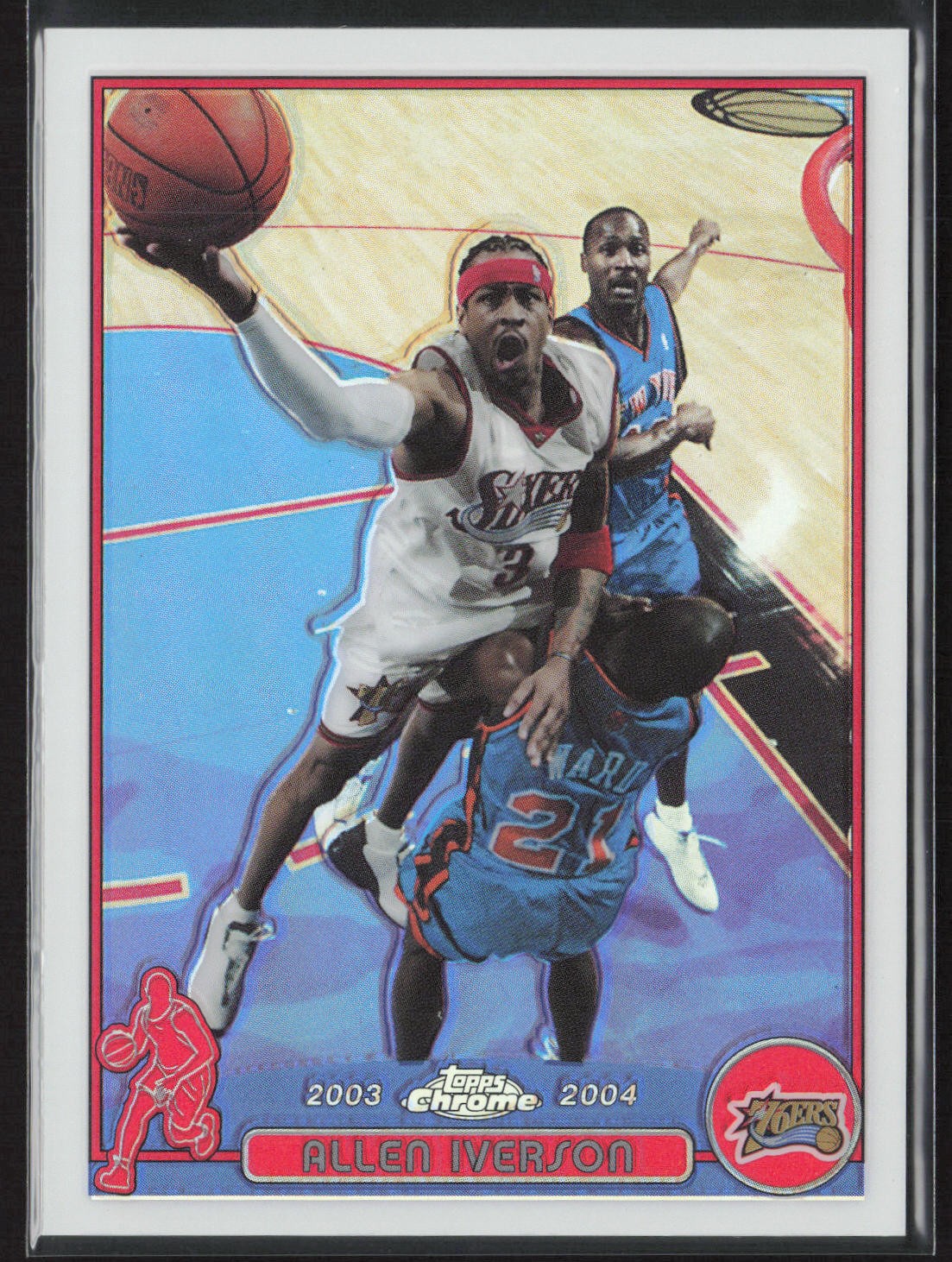 2003-04 Topps Chrome #3 Allen Iverson Refractor