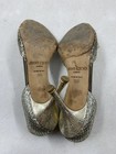 Jimmy Choo Logan Glitter D'orsay Peep Toe Pumps W 5 — photo 8