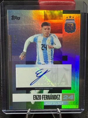 Enzo Fernández /10 Autograph Topps Team Set Argentina 2024 BA-EF  