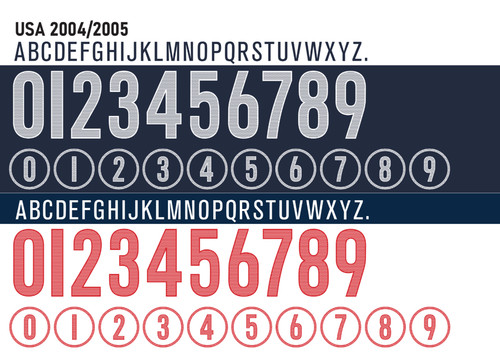 Name&Number Set For USMNT World Cup 2004/2005 Home/Away Top Football Soccer