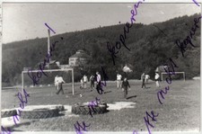 Foto Watzdorf Königsee Rottenbach Bad Blankenburg Fussball vor Bier Brauerei DDR