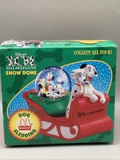 Disney's 101 Dalmations Snow Globe McDonald's Dog Sledding 1996