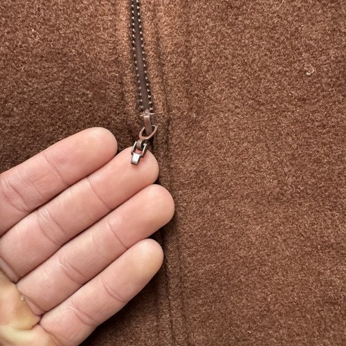 Eileen Fisher Jacket Womens Sz L Brown Wool Full Zip Casual Read Description - Picture 4 of 7