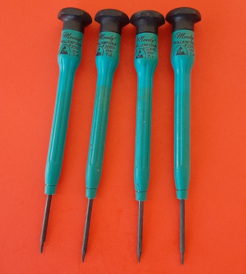 Moody Tools USA 4 Piece Precision Torx Screwdriver Set T1 T2 T3 T4