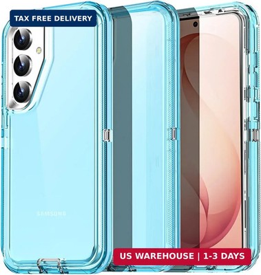 AICase for Samsung Galaxy S26 Case Clear 3 in 1 Heavy Duty Drop Protection Full