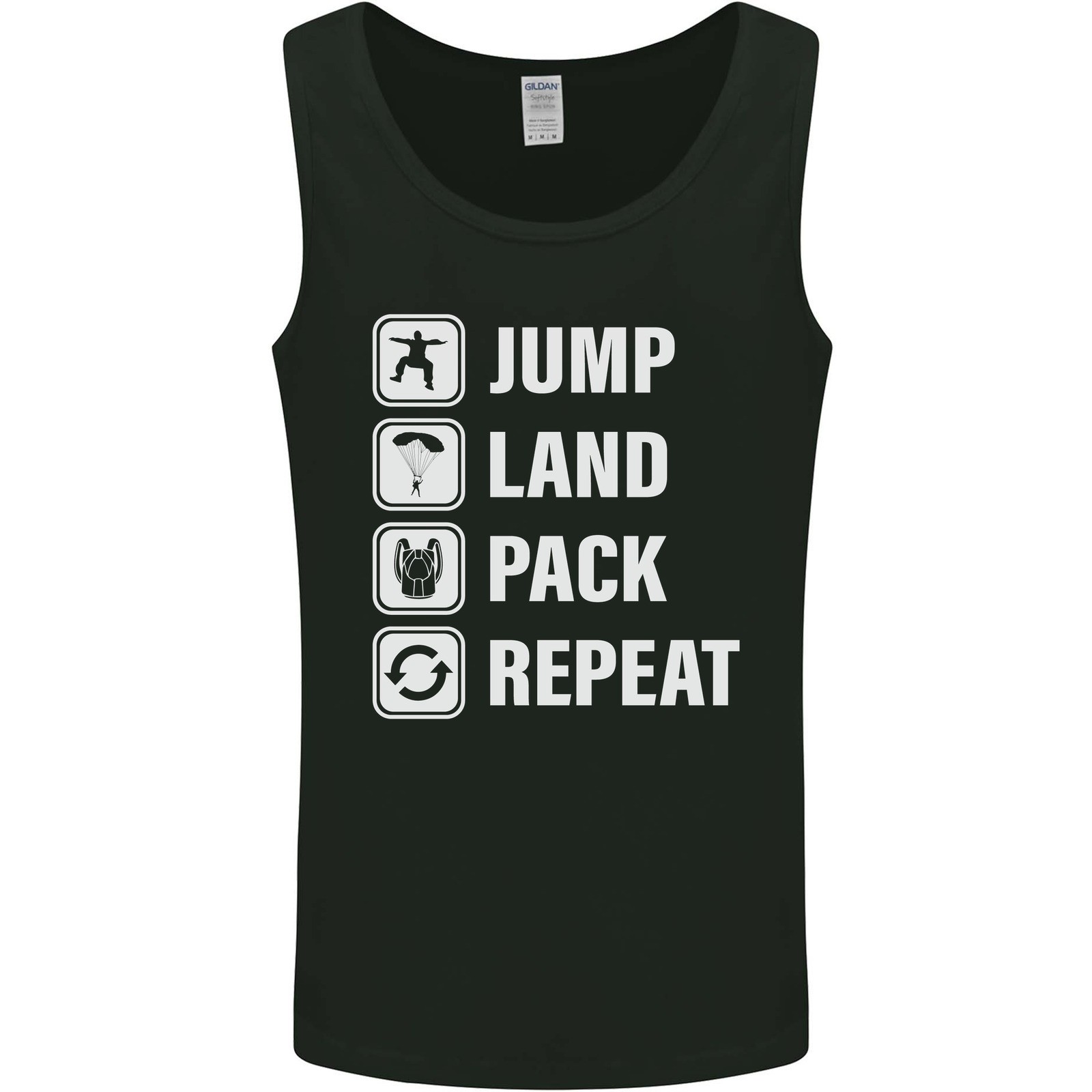 PONY Zaino Da Atterraggio Per Paracadutismo Divertente Gilet Da Uomo Canotta