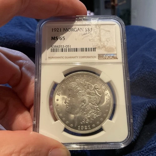 1921 P NGC MS65 Morgan Silver Dollar ~Nice Strike ~Nice Satiny Luster~