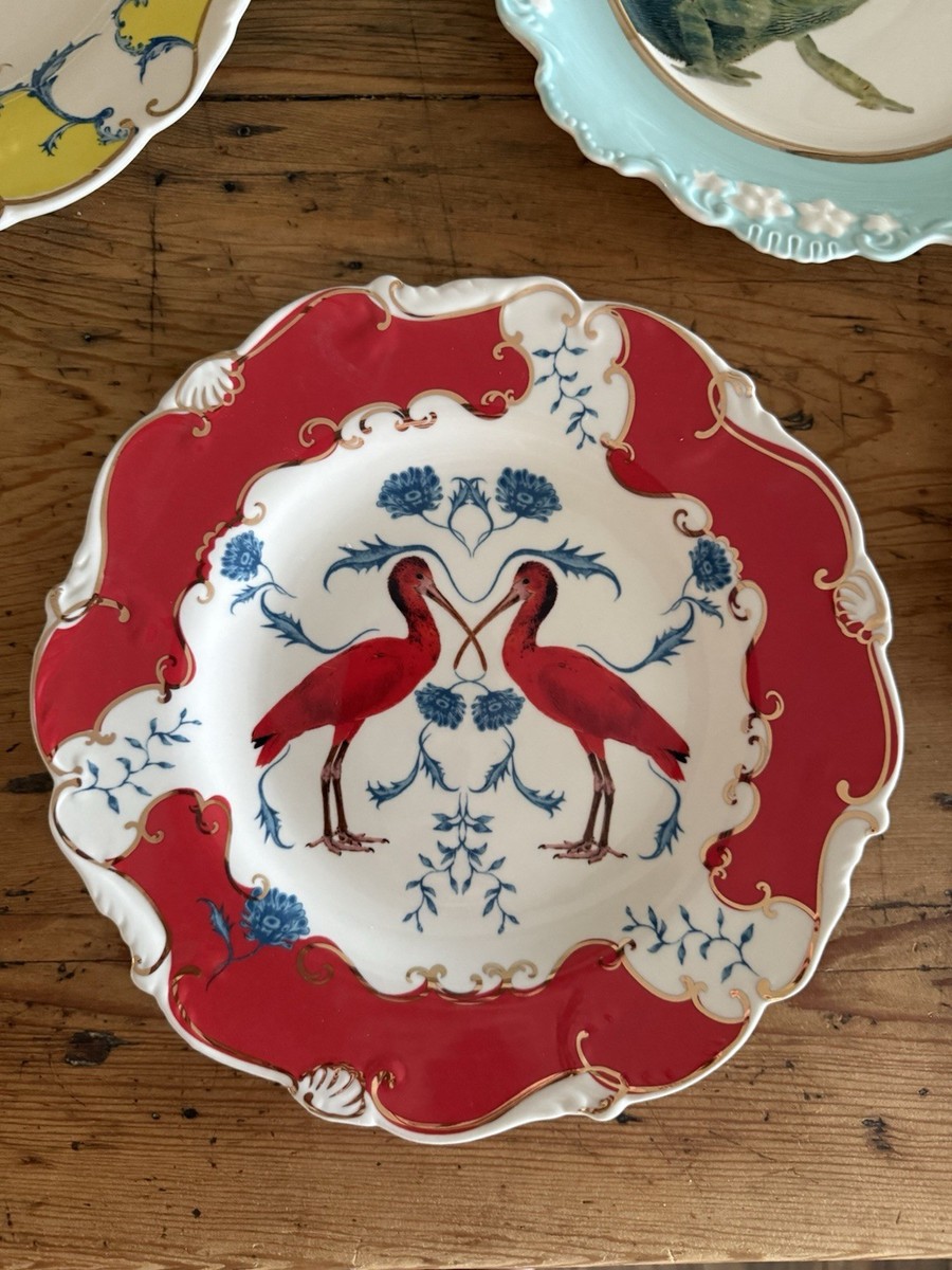 Set/5 ANTHROPOLOGIE Nature Table LOU ROTA Scalloped Salad Dessert