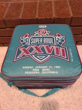 Super Bowl XXVII Stadium Giveaway Seat Cushions Lot of (4) Cowboys v. Bills
