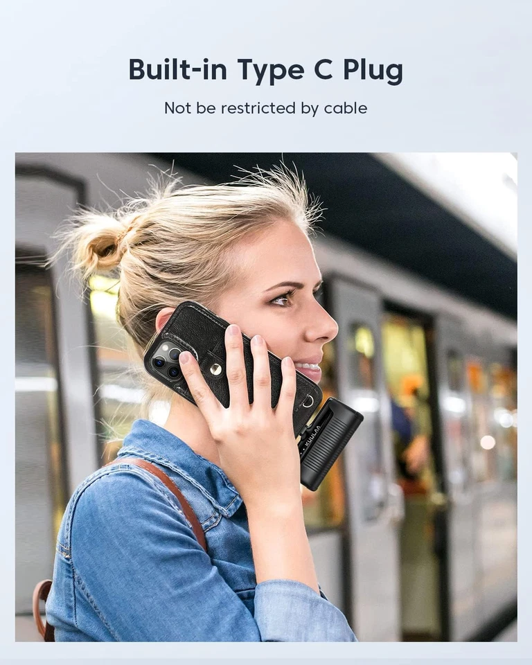 Power Bank 4500Mah,Ultra-Piccolo&Ultra-Compatto USB C Caricatore Portatile, Mini - Immagine 2 di 4