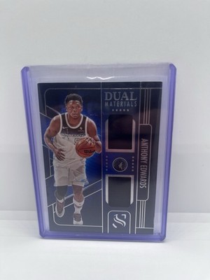 2024-25 Panini Silhouette - Dual Materials Anthony Edwards #DMA-ANT (MEM)