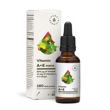 AURA HERBALS® Vitamin A + E Forte 900 Tropfen - 30 ml (1er Pack), Gelb