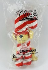 Raising Cane's 2024 Candy Cane Plush Puppy Limited Edition NIB Holiday Dog 12"