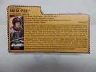 HASBRO 1988 GI JOE - NIGHT FORCE SNEAK PEEK - CUT FILE CARD ONLY - RARE - #23