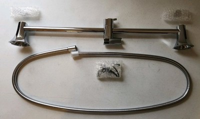 Hansgrohe 04829000 Locarno 24'' Wall Mounted Slide Bar with Shower Hose, Chrome