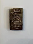 Monarch Precious Metals 3 Troy Oz Poured Silver Bar 999 Fine Silver Toned!!