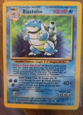 Pok mon TCG Blastoise Holo Rare Base Set 2/102 WOTC Vintage