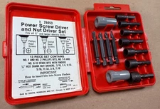 VINTAGE SEARS CRAFTSMAN POWER SCREW & NUT DRIVER SET 9-25653