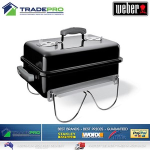 Weber BBQ Go Anywhere PRO with Hood Portable Charcoal Grill Camp Cooker Stove